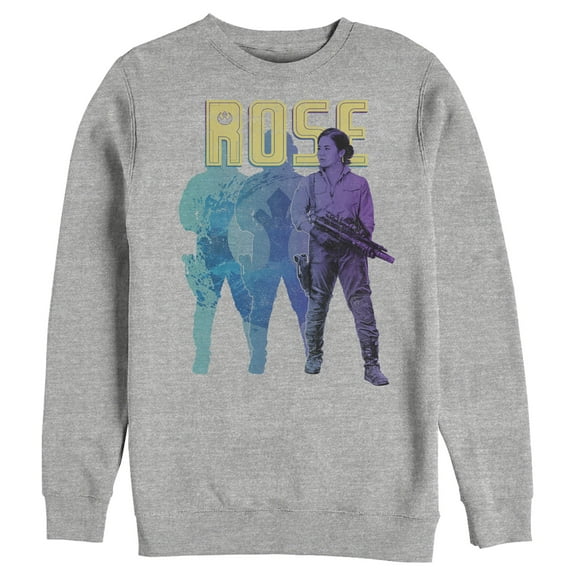 Men's Star Wars: The Rise of Skywalker Rose Silhouette  Sweatshirt Athletic Heather 2X Large