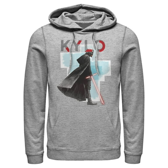 Men's Star Wars: The Rise of Skywalker Sinister Kylo  Pull Over Hoodie Athletic Heather Medium