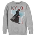 thumbnail image 1 of Men's Star Wars: The Rise of Skywalker Sinister Kylo Sweatshirt Athletic Heather 3X Large, 1 of 3