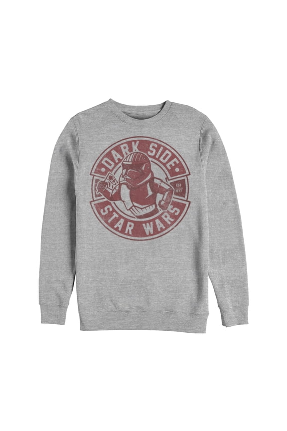 Men's Star Wars: The Rise of Skywalker Sith Trooper Cartoon Pull Over Hoodie Athletic Heather X Large