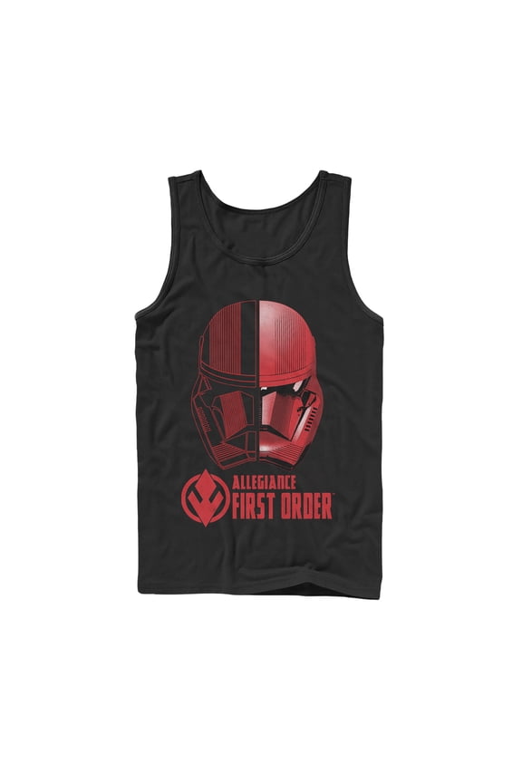 Men's Star Wars: The Rise of Skywalker Sith Trooper Dual Helmet  Tank Top Black Medium