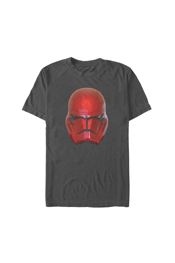 Men's Star Wars: The Rise of Skywalker Sith Trooper Helmet Graphic Tee Charcoal X Large