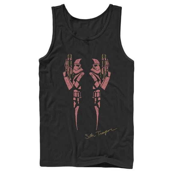 Men's Star Wars: The Rise of Skywalker Sith Trooper Inkblot  Tank Top Black Medium