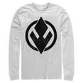thumbnail image 1 of Men's Star Wars: The Rise of Skywalker Sith Trooper Logo Long Sleeve Shirt White X Large, 1 of 3