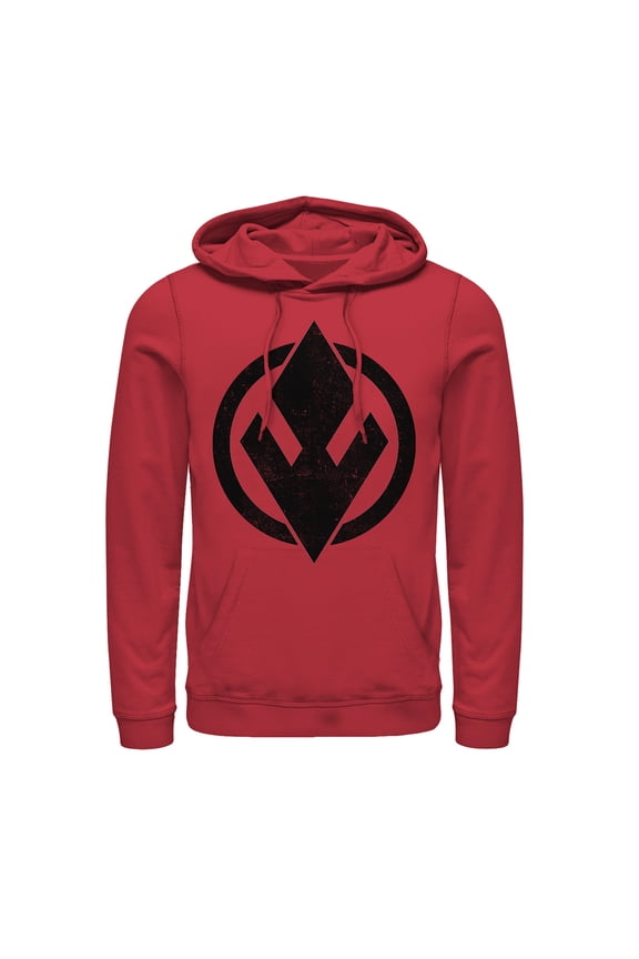 Men's Star Wars: The Rise of Skywalker Sith Trooper Logo Pull Over Hoodie Red Small