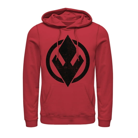 Men's Star Wars: The Rise of Skywalker Sith Trooper Logo Pull Over Hoodie Red X Large