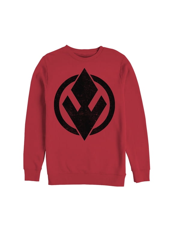 Men's Star Wars: The Rise of Skywalker Sith Trooper Logo Sweatshirt Red 2X Large