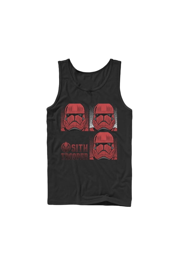 Men's Star Wars: The Rise of Skywalker Sith Trooper Panels Tank Top Black Medium