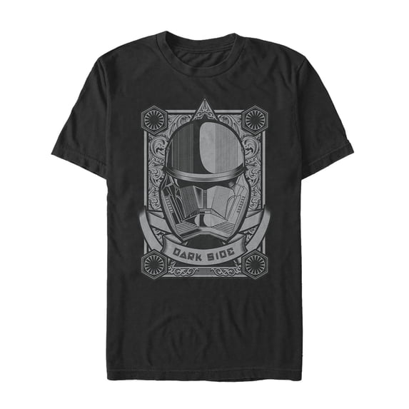 Men's Star Wars: The Rise of Skywalker Sith Trooper Playing Card Graphic Tee Black 5X Large
