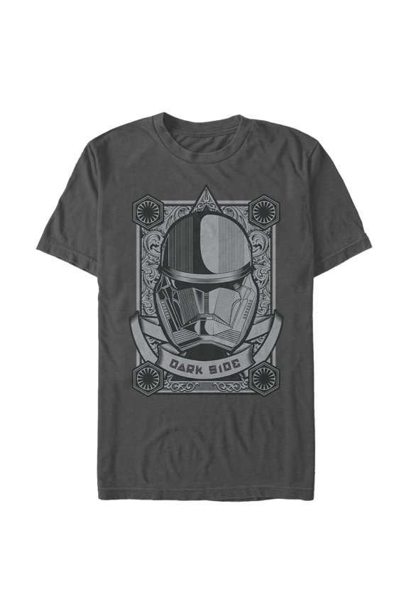 Men's Star Wars: The Rise of Skywalker Sith Trooper Playing Card Graphic Tee Charcoal Small
