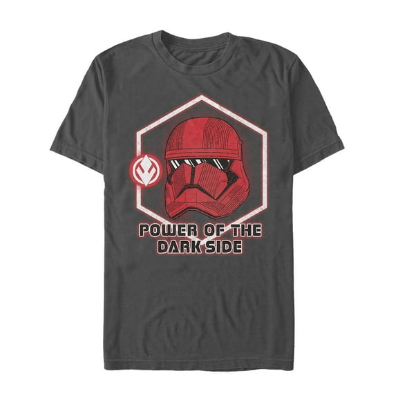 Men's Star Wars: The Rise of Skywalker Sith Trooper Power Graphic Tee Charcoal Medium