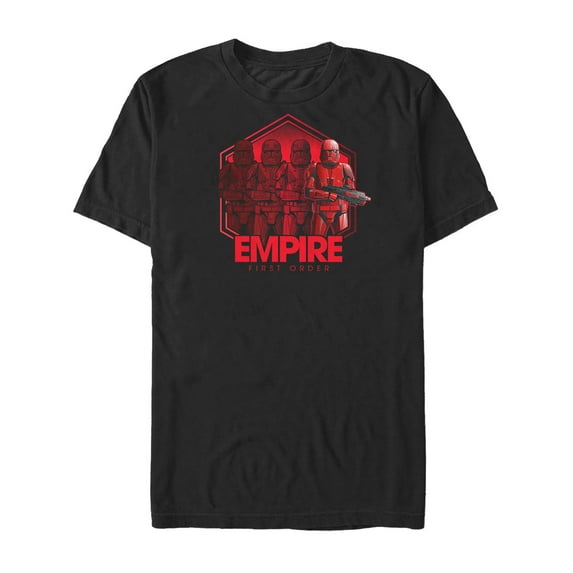 Men's Star Wars: The Rise of Skywalker Sith Trooper Reflection Graphic Tee Black 3X Large
