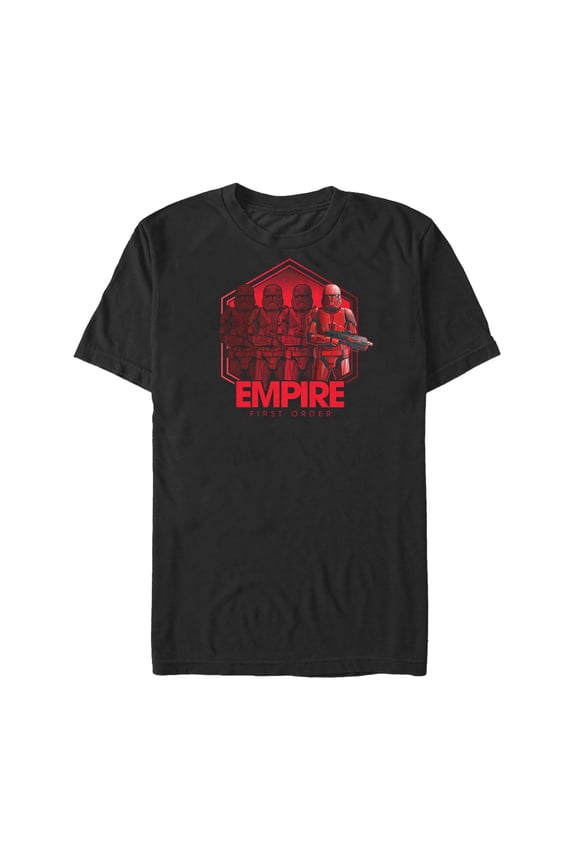 Men's Star Wars: The Rise of Skywalker Sith Trooper Reflection Graphic Tee Black 3X Large