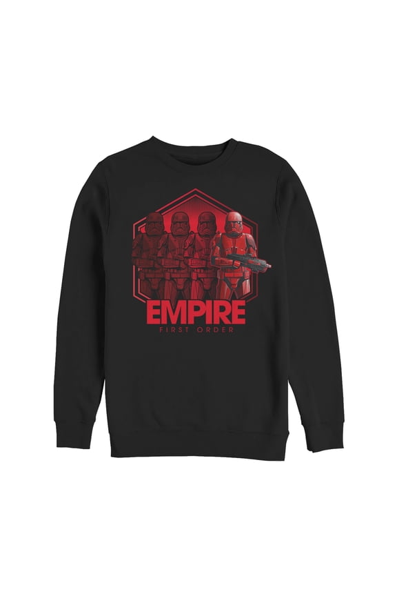 Men's Star Wars: The Rise of Skywalker Sith Trooper Reflection Sweatshirt Black Small