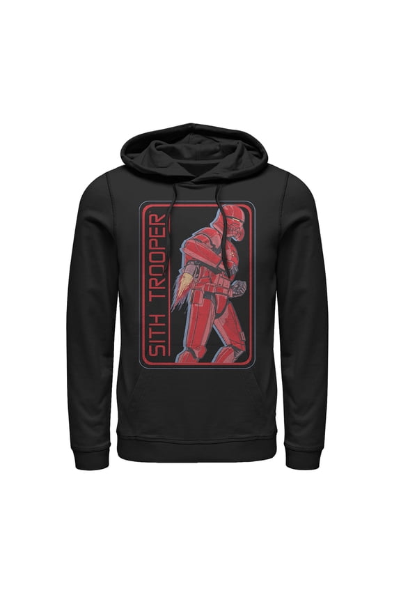 Men's Star Wars: The Rise of Skywalker Sith Trooper Rocket  Pull Over Hoodie Black Medium