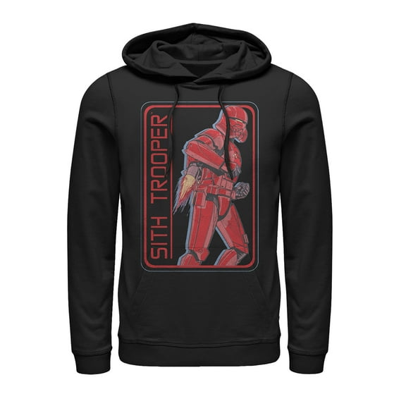 Men's Star Wars: The Rise of Skywalker Sith Trooper Rocket Pull Over Hoodie Black Medium