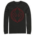 thumbnail image 1 of Men's Star Wars: The Rise of Skywalker Sith Trooper Symbol Long Sleeve Shirt Black Large, 1 of 3