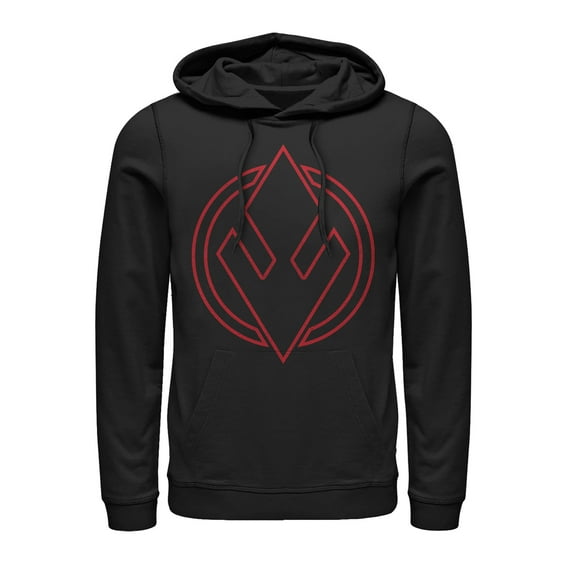 Men's Star Wars: The Rise of Skywalker Sith Trooper Symbol  Pull Over Hoodie Black Large