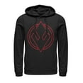 thumbnail image 1 of Men's Star Wars: The Rise of Skywalker Sith Trooper Symbol Pull Over Hoodie Black Medium, 1 of 3