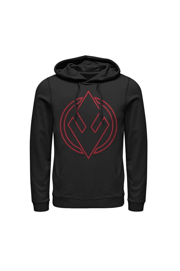 Men's Star Wars: The Rise of Skywalker Sith Trooper Symbol Pull Over Hoodie Black X Large