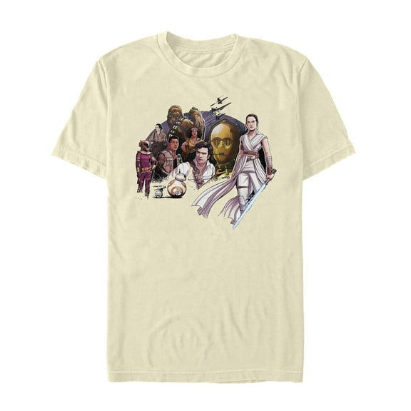 Men's Star Wars: The Rise of Skywalker Sith Trooper Villain  Graphic Tee Beige Large