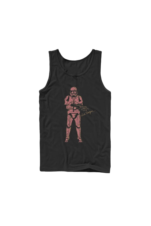 Men's Star Wars: The Rise of Skywalker Sith Trooper Villain Tank Top Black 2X Large