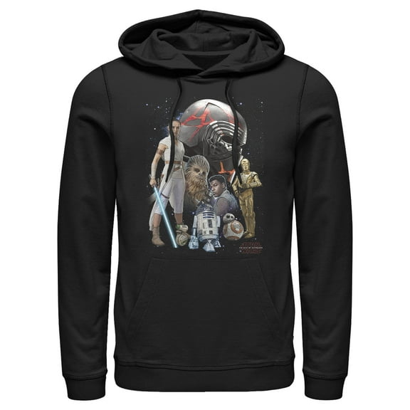 Men's Star Wars: The Rise of Skywalker Sith Villain Trooper  Pull Over Hoodie Black 2X Large