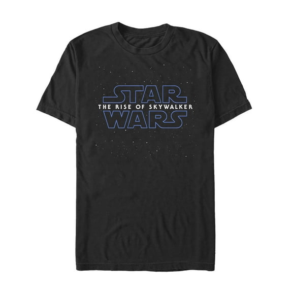 Men's Star Wars: The Rise of Skywalker Starry Logo Graphic Tee Black 5X Large
