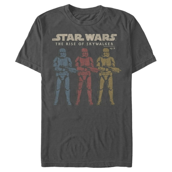 Men's Star Wars: The Rise of Skywalker Stormtrooper Reflection Graphic Tee Charcoal Medium
