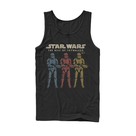 Men's Star Wars: The Rise of Skywalker Stormtrooper Reflection  Tank Top Black 2X Large