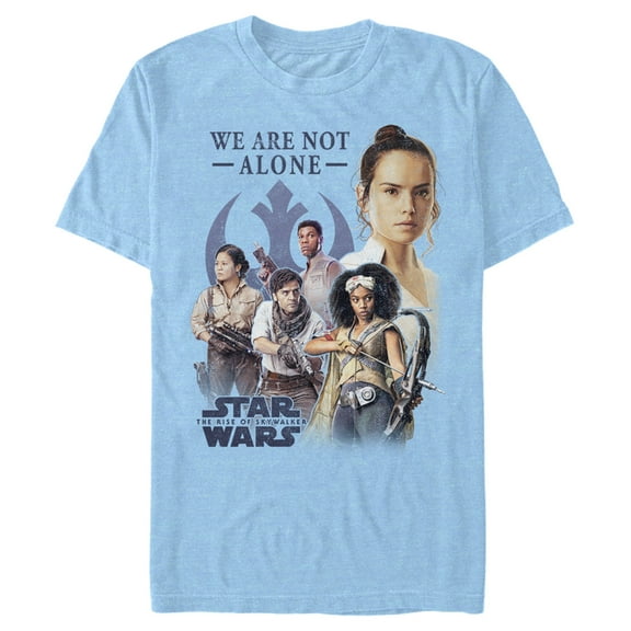 Men's Star Wars: The Rise of Skywalker We Are Not Alone Group Shot  Graphic T-Shirt