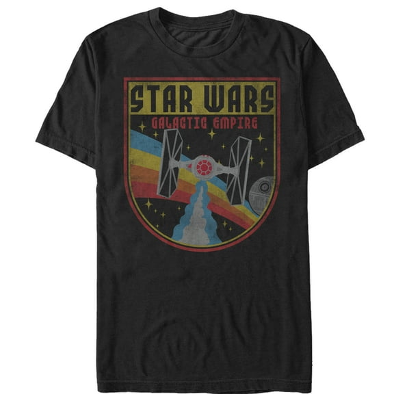 Men's Star Wars Tie Fighter Crest  Graphic Tee Black 2X Large
