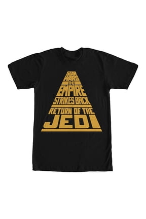 Men's Star Wars Title Logo Crawl Graphic Tee Black 3X Large