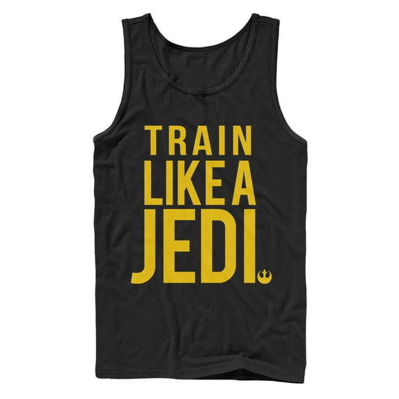 Men's Star Wars Train Like a Jedi Tank Top Black 2X Large