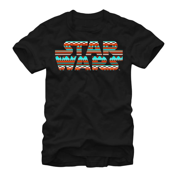 Men's Star Wars Tribal Print Logo Graphic Tee Black 4X Large