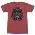 thumbnail image 1 of Men's Star Wars Tribal Stormtrooper Helmet  Graphic Tee Red Heather 2X Large, 1 of 4