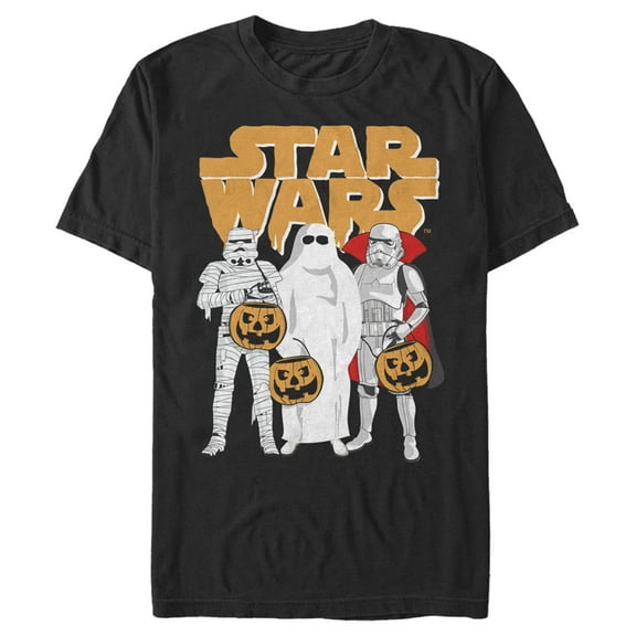 Men's Star Wars Trio Costumes Halloween Logo Tee Color: Black Size: XL
