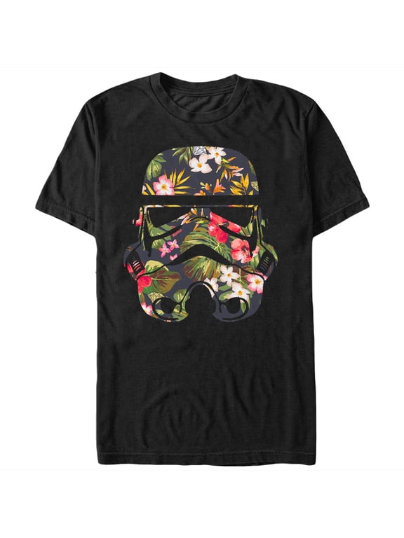 Men's Star Wars Tropical Stormtrooper Graphic Tee Black 5X Large