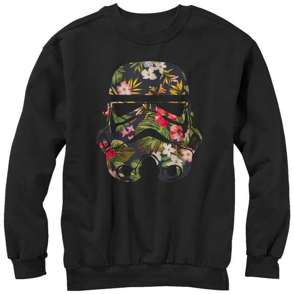 Men's Star Wars Tropical Stormtrooper Sweatshirt Black Small