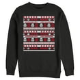 thumbnail image 1 of Men's Star Wars Ugly Christmas Dark Side Helmets  Sweatshirt Black Large, 1 of 3