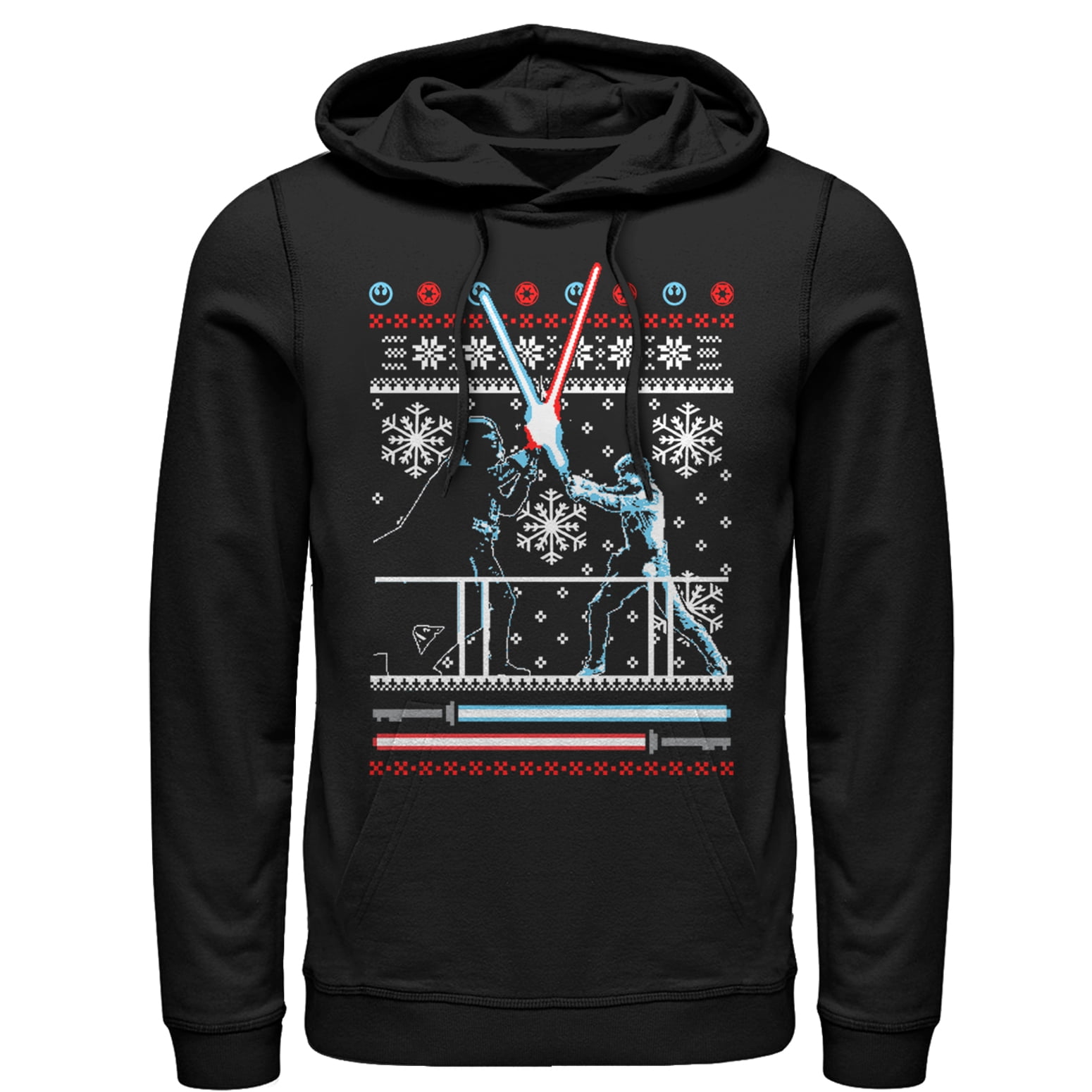 Men's Star Wars Ugly Christmas Hoth Sweet Hoth Pull Over Hoodie Black  Medium - Walmart.com