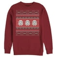 thumbnail image 1 of Men's Star Wars Ugly Christmas Stormtrooper  Sweatshirt Red Small, 1 of 3