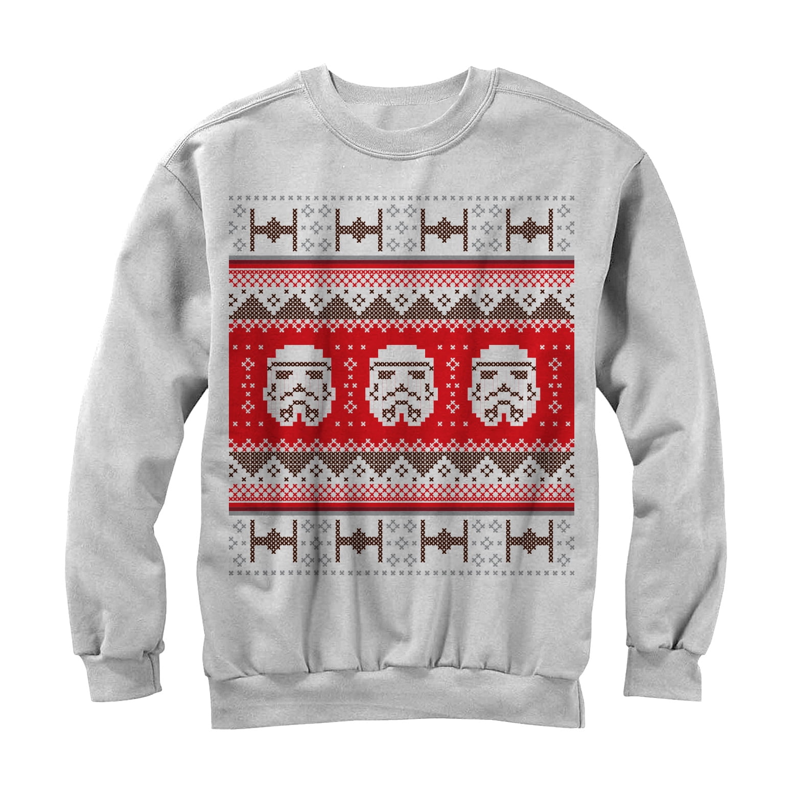 Men's Star Wars Ugly Christmas Stormtrooper Sweatshirt White
