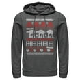 thumbnail image 1 of Men's Star Wars Ugly Christmas Sweater Pull Over Hoodie Charcoal Heather 2X Large, 1 of 4
