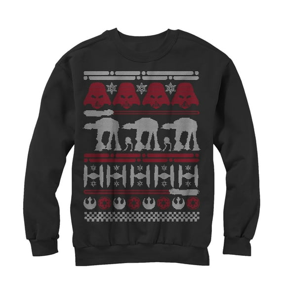 Men's Star Wars Ugly Christmas Sweater Sweatshirt Black Small