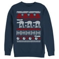 thumbnail image 1 of Men's Star Wars Ugly Christmas Sweater  Sweatshirt Navy Blue 3X Large, 1 of 3