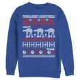 thumbnail image 1 of Men's Star Wars Ugly Christmas Sweater  Sweatshirt Royal Blue Large, 1 of 3