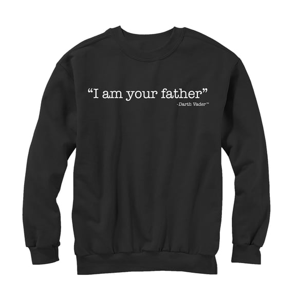 Men's Star Wars Vader I am Your Father  Sweatshirt Black X Large