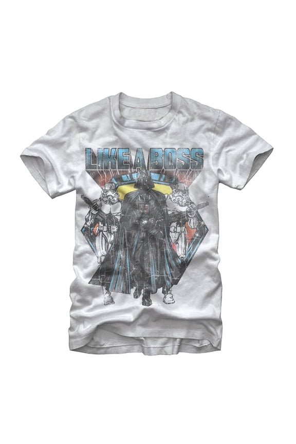 Men's Star Wars Vader Like a Boss Graphic Tee White Medium