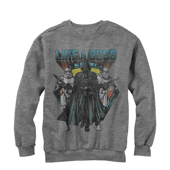 Men's Star Wars Vader Like a Boss Sweatshirt Athletic Heather Medium